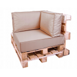 Paletové sedenie Golden Garden GG17/1 podsedák a vankúš 80cm x 80cm x 15cm Cappuccino